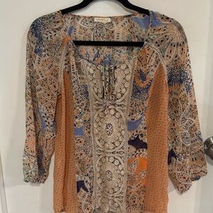 Anthropologie meadow rue top size XS sheer